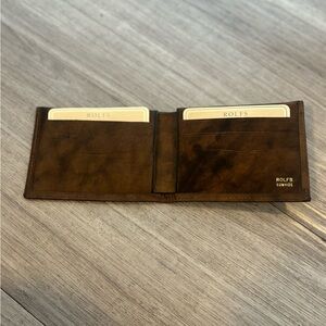 Rolfs Dark Brown Leather Card Holder
